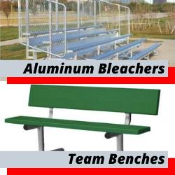 Aluminum Bleachers Team Benches for Parks Stadiums Race Tracks Gymnasium